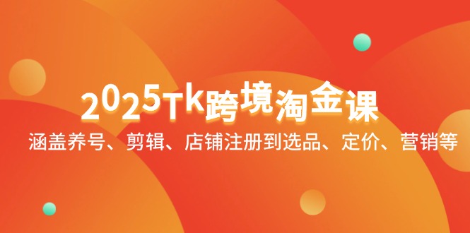 （14638期）2025Tk跨境淘金课：涵盖养号、剪辑、店铺注册到选品、定价、营销等-慧创网