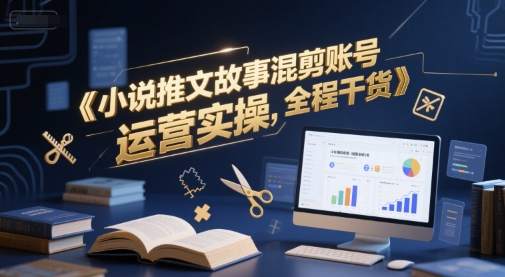 小说推文故事混剪账号运营实操，全程干货-慧创网