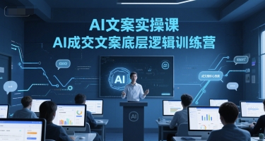 AI文案实操课，AI成交文案底层逻辑训练营-慧创网