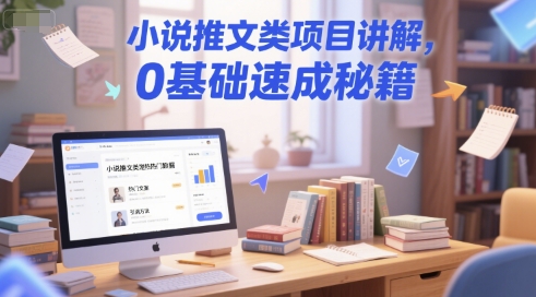 小说推文类项目讲解，0 基础速成秘籍-慧创网