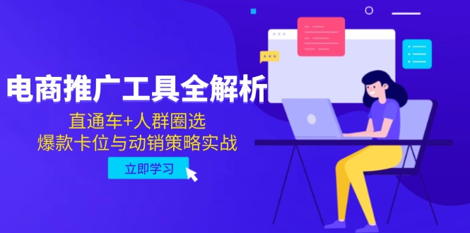 （14866期）电商推广工具全解析，直通车+人群圈选，爆款卡位与动销策略实战-慧创网