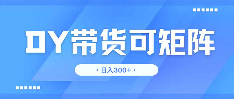 （14414期）DY带货，日入300＋矩阵无上限-慧创网