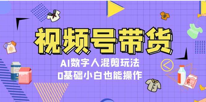视频号带货，AI数字人混剪玩法，0基础小白也能操作-慧创网