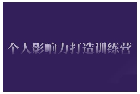 个人影响力打造训练营，掌握公域引流、私域运营、产品定位等核心技能，实现从0到1的个人IP蜕变-慧创网