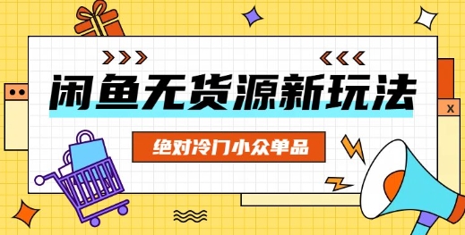 闲鱼无货源冷门单品项目，绝对冷门小众单品-慧创网