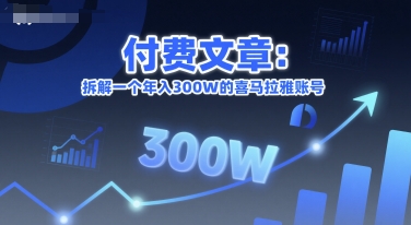 付费文章：拆解一个年入300W的喜马拉雅账号-慧创网