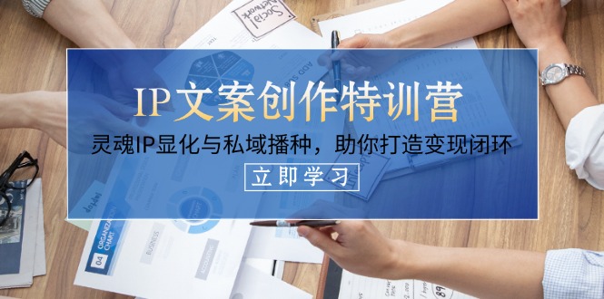 （14330期）IP文案创作特训营，灵魂IP显化与私域播种，助你打造变现闭环（14节课）-慧创网