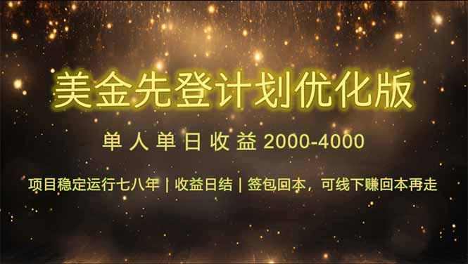 （14802期）连续7-8年创单日收益冠军项目，日收益$600-1200-慧创网