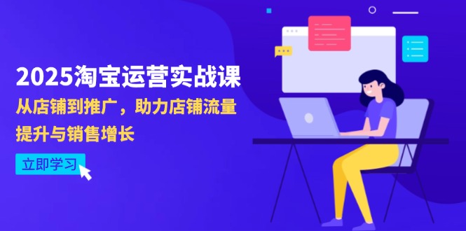 （14504期）2025淘宝运营实战课-4月更新：从店铺到推广，助力店铺流量提升与销售增长-慧创网