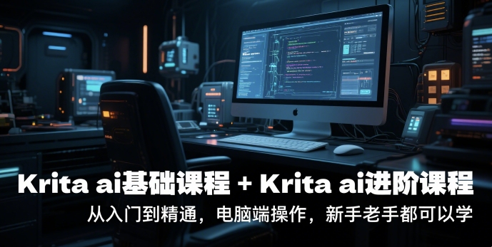 krita ai基础课程+Krita ai进阶课程，从入门到精通，电脑端操作，新手老手都可以学-慧创网