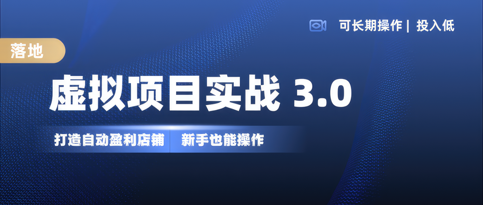 虚拟项目实操落地 3.0,新手轻松上手，单品月入1W+-慧创网