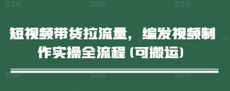 短视频带货拉流量，编发视频制作实操全流程(可搬运)-慧创网
