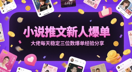 小说推文新人爆单大佬每天稳定三位数爆单经验分享-慧创网