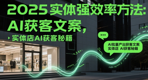 2025实体强效率方法：AI批量产出获客文案，实体店AI获客秘籍-慧创网