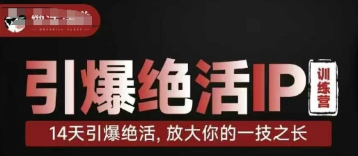 引爆绝活IP训练营，14天引爆绝活，放大你的一技之长-慧创网
