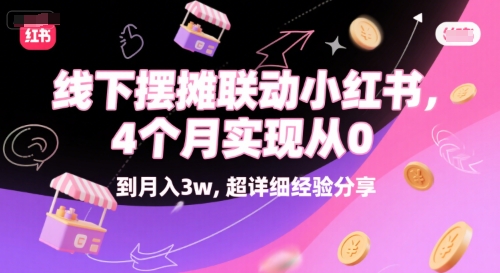 线下摆摊联动小红书，4 个月实现从 0 到月入3w，超详细经验分享-慧创网