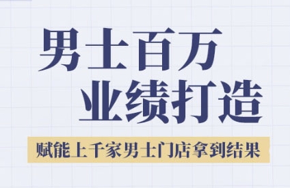 2025男士美业百万业绩打造，赋能上千家男士门店拿到结果-慧创网