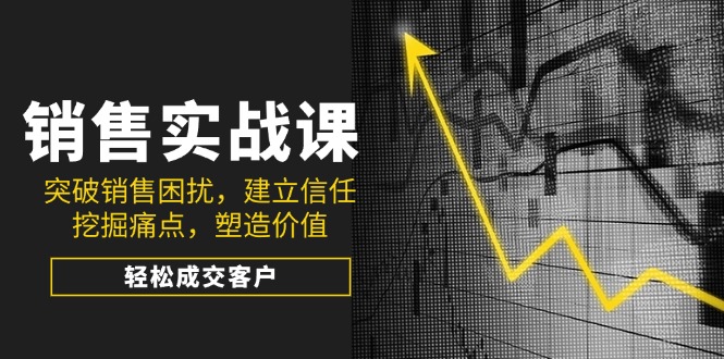（14297期）销售实战课，突破销售困扰，建立信任，挖掘痛点，塑造价值，轻松成交客户-慧创网