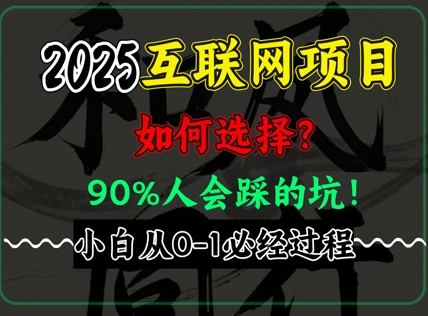 2025年互联网项目搞钱方法论，全是干货，肺腑之言，新手从0-1必经过程，边看边实操-慧创网