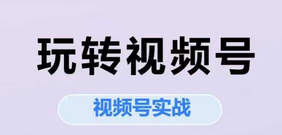 玩转视频号，视频号实战系列课-慧创网