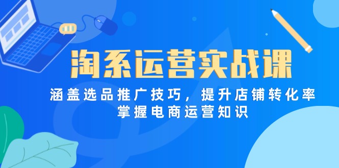 （14427期）淘系运营实战课，涵盖选品推广技巧，提升店铺转化率，掌握电商运营知识-慧创网