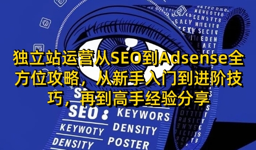 独立站运营从SEO到Adsense全方位攻略，从新手入门到进阶技巧，再到高手经验分享-慧创网