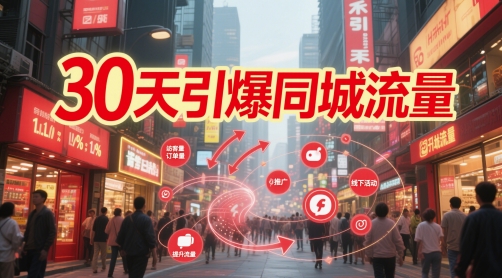 30天引爆同城流量：团购篇 认知篇 流量篇 来客篇 达人篇 老板人设IP篇 投流篇-慧创网