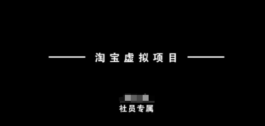 淘宝虚拟项目，从理论到实操，新手也能快速上手-慧创网