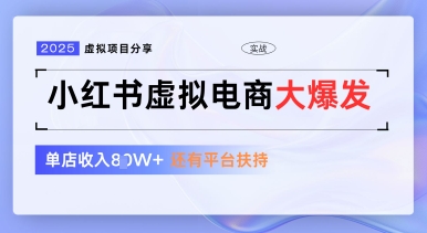 小红书虚拟电商项目，平台大力免费流量扶持，低门槛1拖3玩法-慧创网