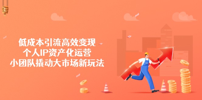 （14555期）低成本引流高效变现，个人IP资产化运营，小团队撬动大市场新玩法-慧创网