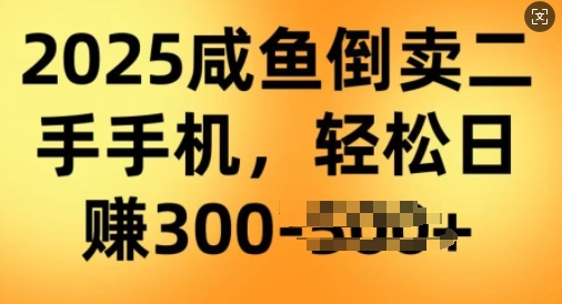 2025闲鱼倒卖二手手机，高客单，高利润，轻松日入3张-慧创网