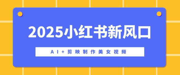 2025小红书新风口，AI+剪映制作美女视频，矩阵发布快速涨粉，新手也能操作-慧创网