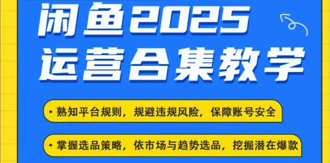 2025闲鱼电商运营全集，2025最新咸鱼玩法-慧创网