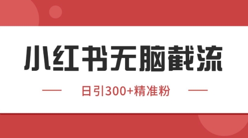 小红书只要你有同行就能获客，独家野路子获客玩法，暴力截流【揭秘】-慧创网