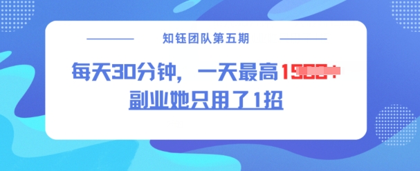 副业她只用了1招，每天30分钟，无脑二创，一天最高1.5k-慧创网