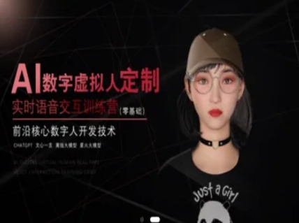 AI数字虚拟人定制，实时语音交互训练营（零基础），前沿核心数字人开发技术-慧创网