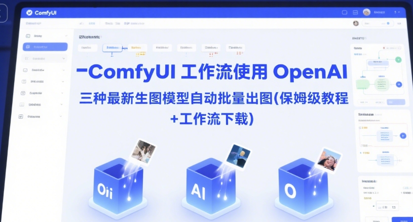 ComfyUI 工作流使用 OpenAI 三种最新生图模型自动批量出图(保姆级教程+工作流下载)-慧创网
