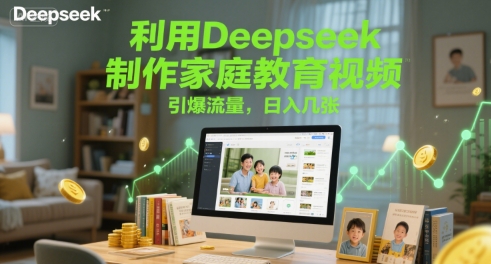 利用Deepseek制作家庭教育视频，引爆流量，日入几张-慧创网