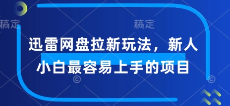 迅雷网盘拉新玩法，新人小白最容易上手的项目-慧创网
