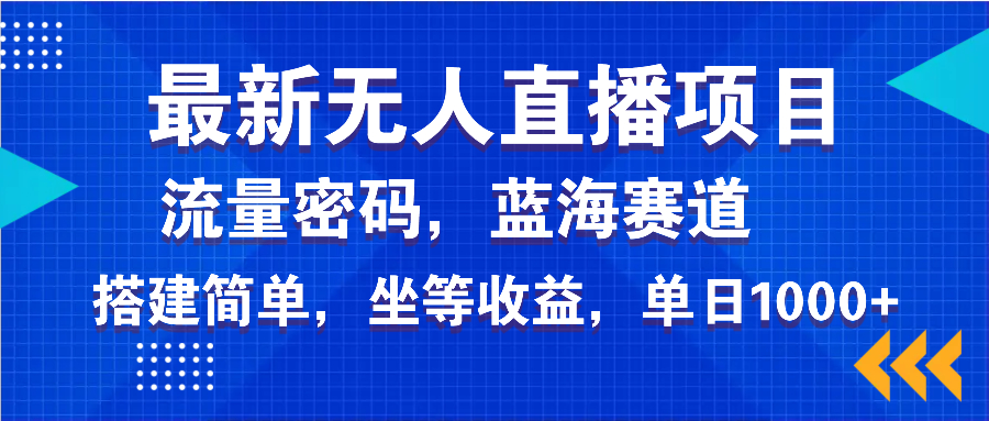 （14174期）最新无人直播项目—美女电影游戏，轻松日入3000+，蓝海赛道流量密码，…-慧创网