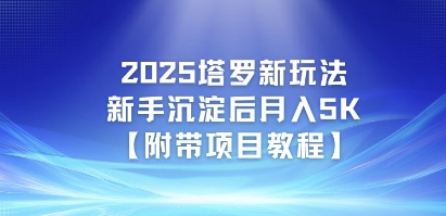 2025塔罗新玩法，新手沉淀后月入5K【附带项目教程】-慧创网