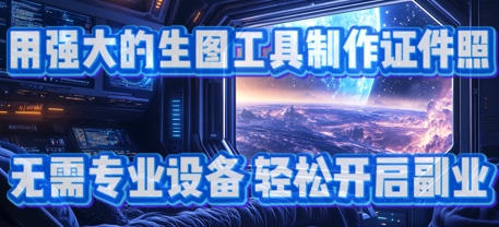 用强大的生图工具制作证件照，无需专业设备，轻松开启副业-慧创网