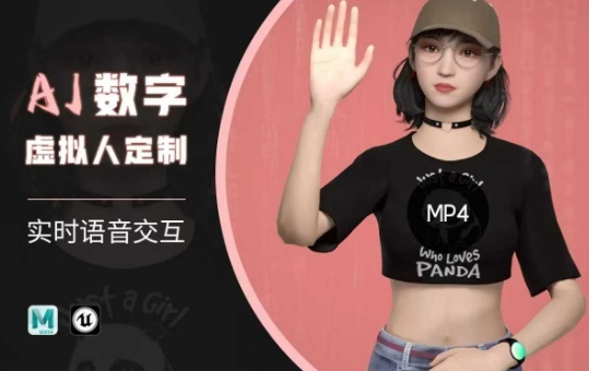 Ai数字人虚拟(智能体)实时语音交互特训营，​自行定制超写实角色AI数字人交互技术-慧创网