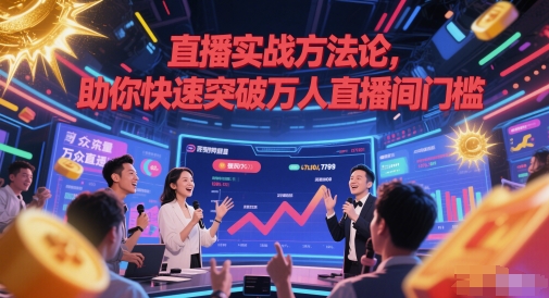 直播实战方法论，助你快速突破万人直播间门槛-慧创网