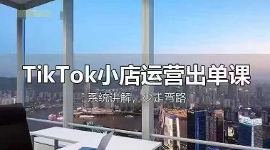 TikTok小店运营出单课，从开店选品、运营出单、发货回款，进行全流程讲解-慧创网