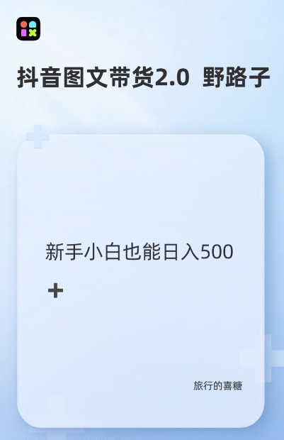 抖音图文带货野路子2.0玩法，暴力起号，单日收益多张，小白也可轻松上手【揭秘】-慧创网