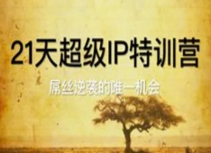 21天超级IP特训营，屌丝逆袭的唯一机会-慧创网