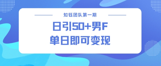 男粉引流新方法不违规，当日即可变现-慧创网